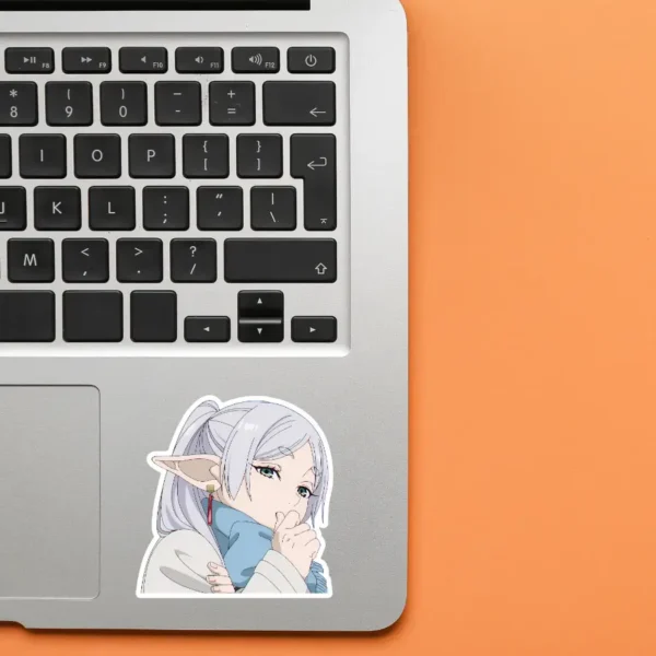 Frieren Suspicious Look Sticker 2