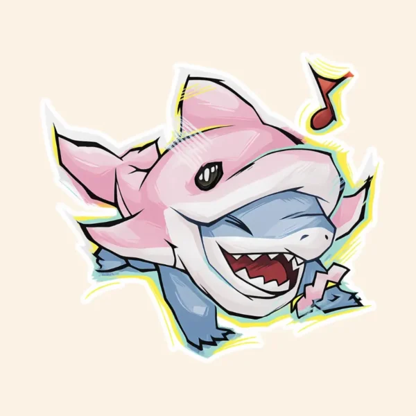 Jeff the Lank Shark Marvel Rivals Sticker