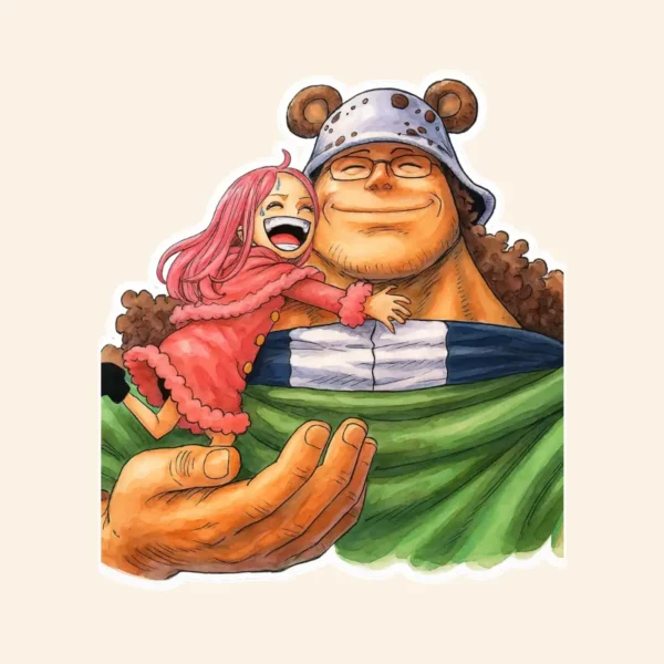 Kuma and Bonney One Piece Sticker