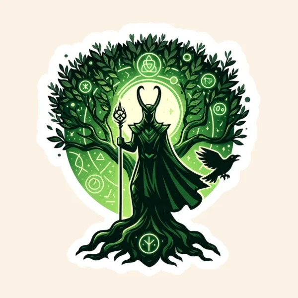 Loki The God of Stories Sticker