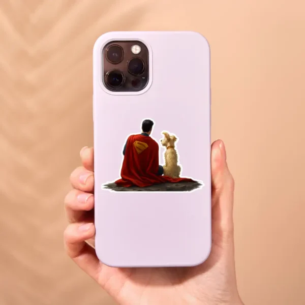 Superman and Krypto Sticker 1
