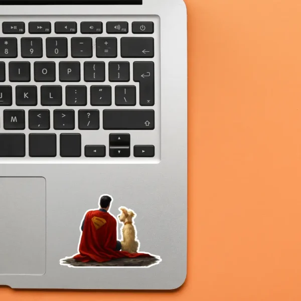 Superman and Krypto Sticker 2