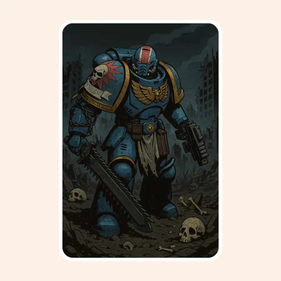 Warhammer 40k Spacemarine Sticker