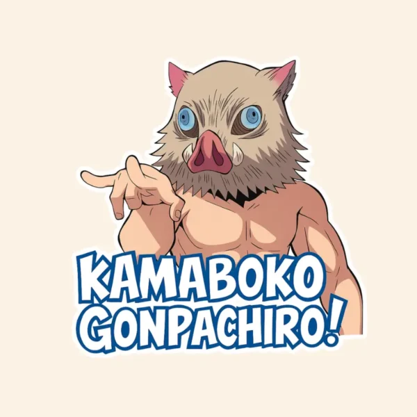Demon Slayer Inosuke Kamaboko Gonpachiro Sticker