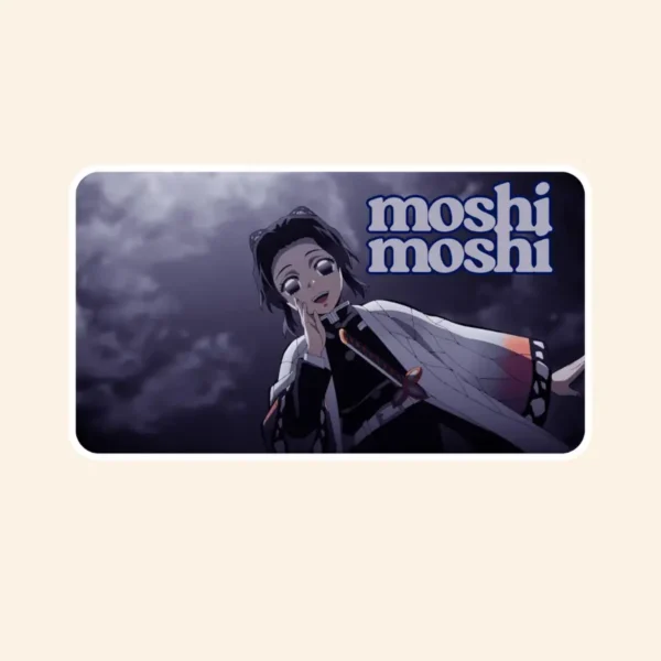 Demon Slayer Shinobu Kocho Moshi Moshi Sticker