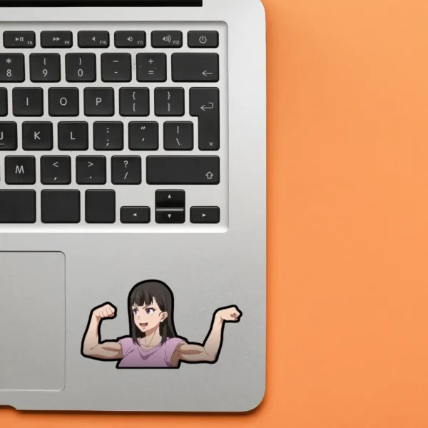 Fire Force Maki Flexing Muscles Sticker 2